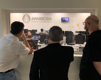 Visita à Rede Aparecida de Comunicação (+ Gravação de especial para a Rádio Aparecida sobre São José)